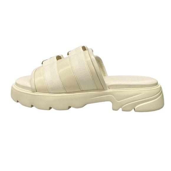 BOTTEGA VENETA - Cream Chemical Fiber Rubber Men's Sandals 492-080425 - Picture 4 of 13